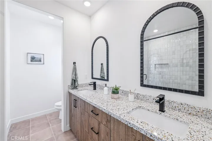 Model home primary bath used for representational purposes.