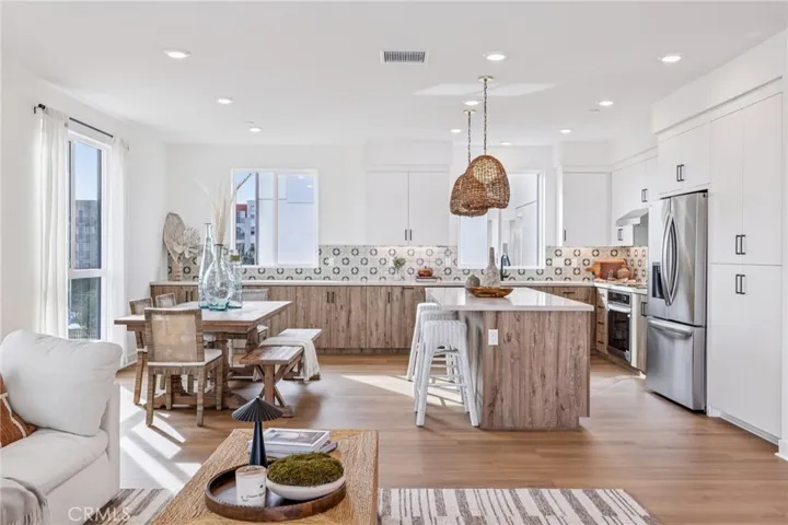 Model home dining and kitchen used for representational purposes only.
