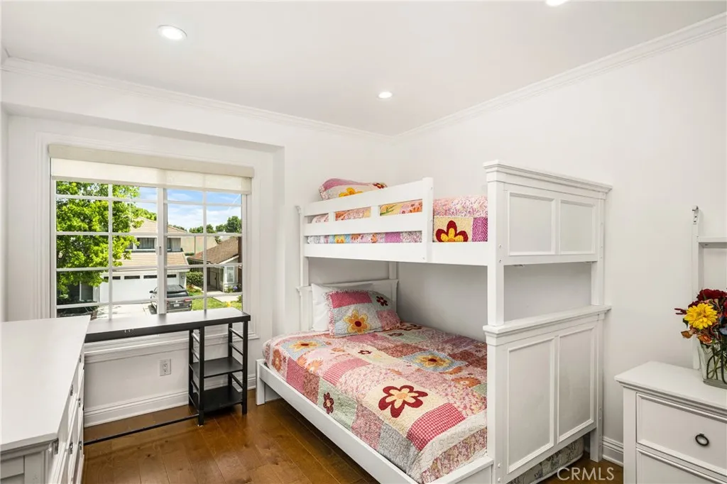 One of the 4 bedrooms upstairs