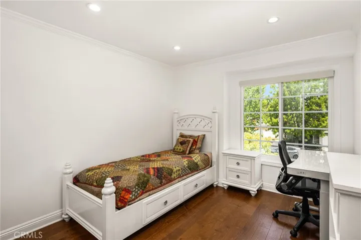 One of the 4 bedrooms upstairs