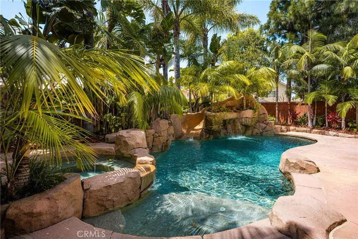Custom Private swimming pool in the backyard.