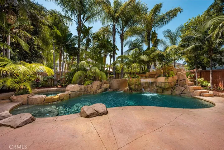 Custom Private swimming pool in the backyard.