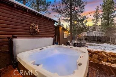 Warm private spa, enhanced photo