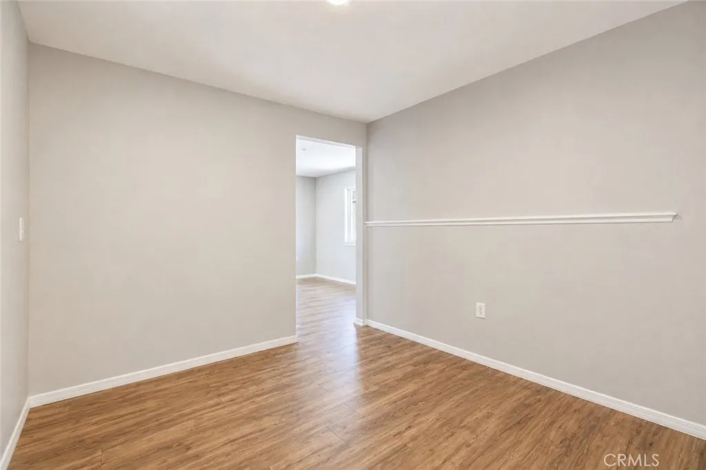 Bonus room off the living room with barn doordoor