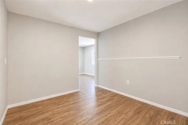 Bonus room off the living room with barn doordoor