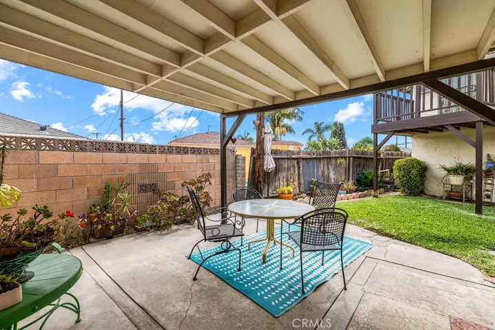 Backyard patio