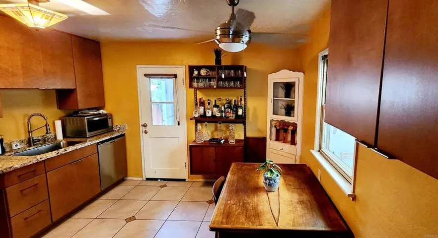 Mid-century bar conveys