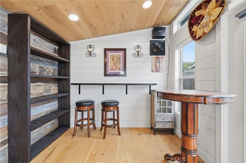 Inside of shed