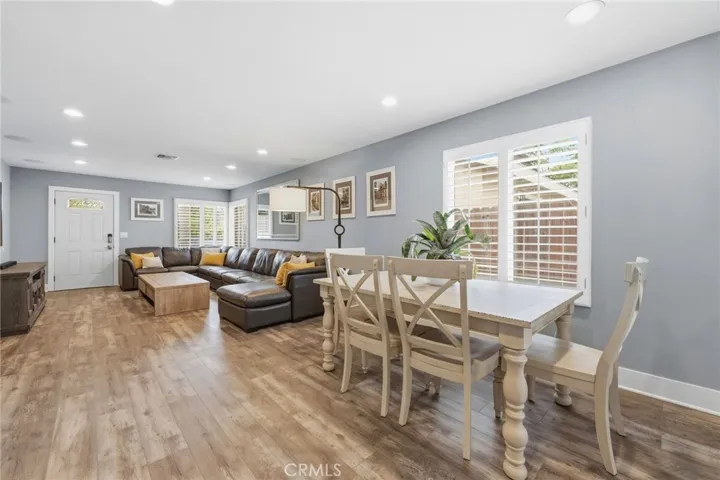 dining room open to family room