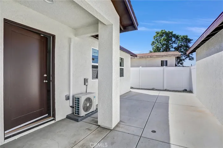 Front door with private porch area