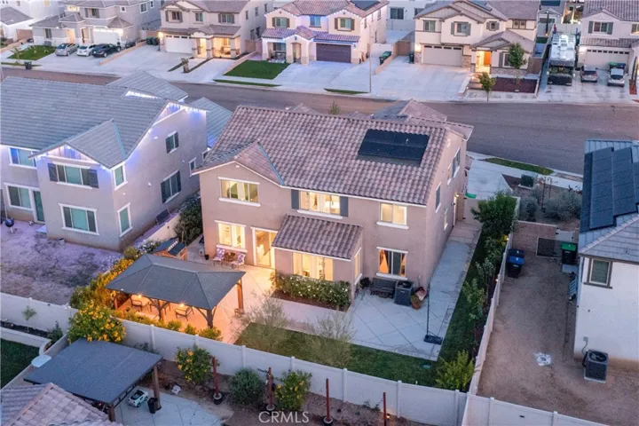 Aerial backyard