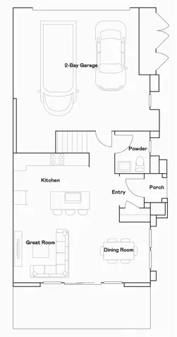 Residence 3 - level 1 floorplan