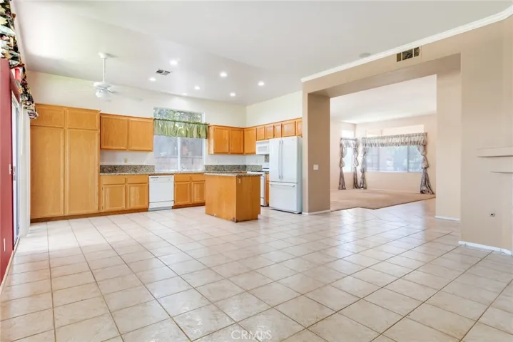 View from the Family Room to the Kitchen