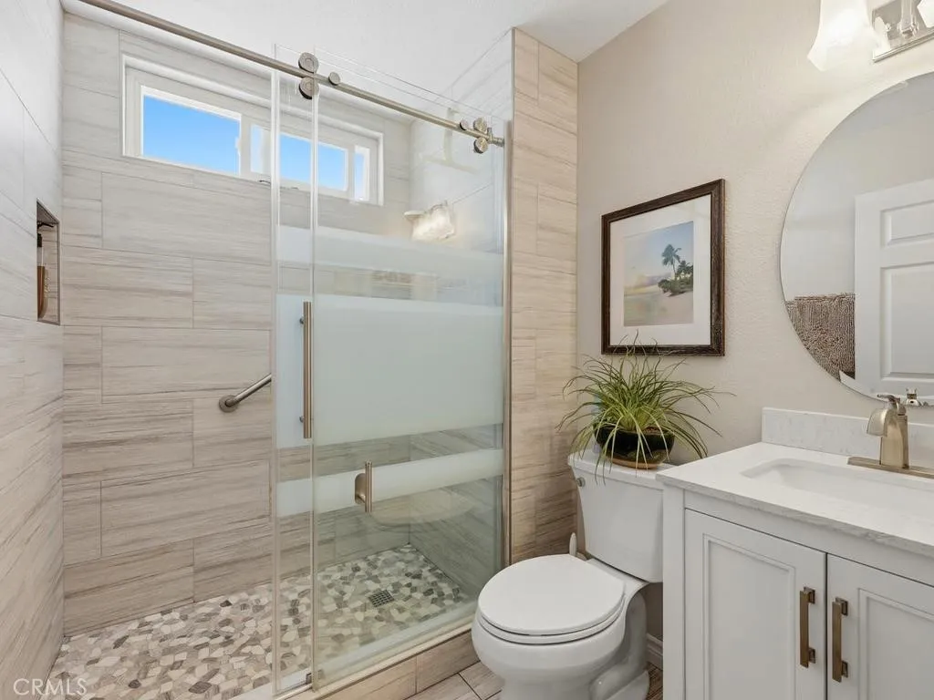 Upgraded remodeled bathroom