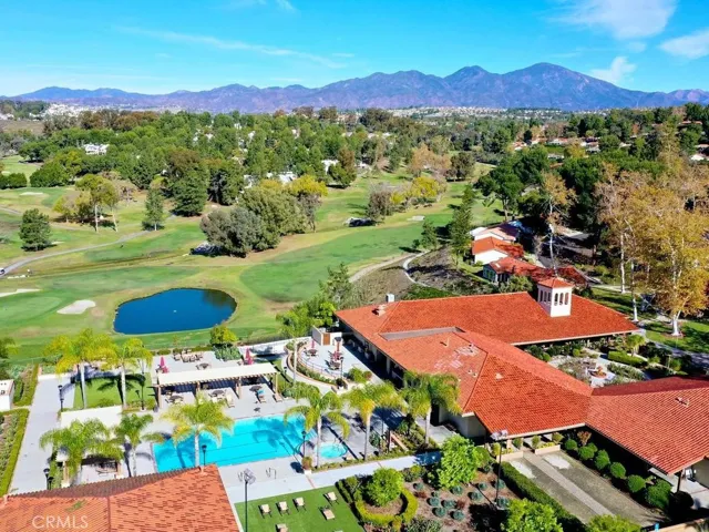 Community pool looking toward golf course