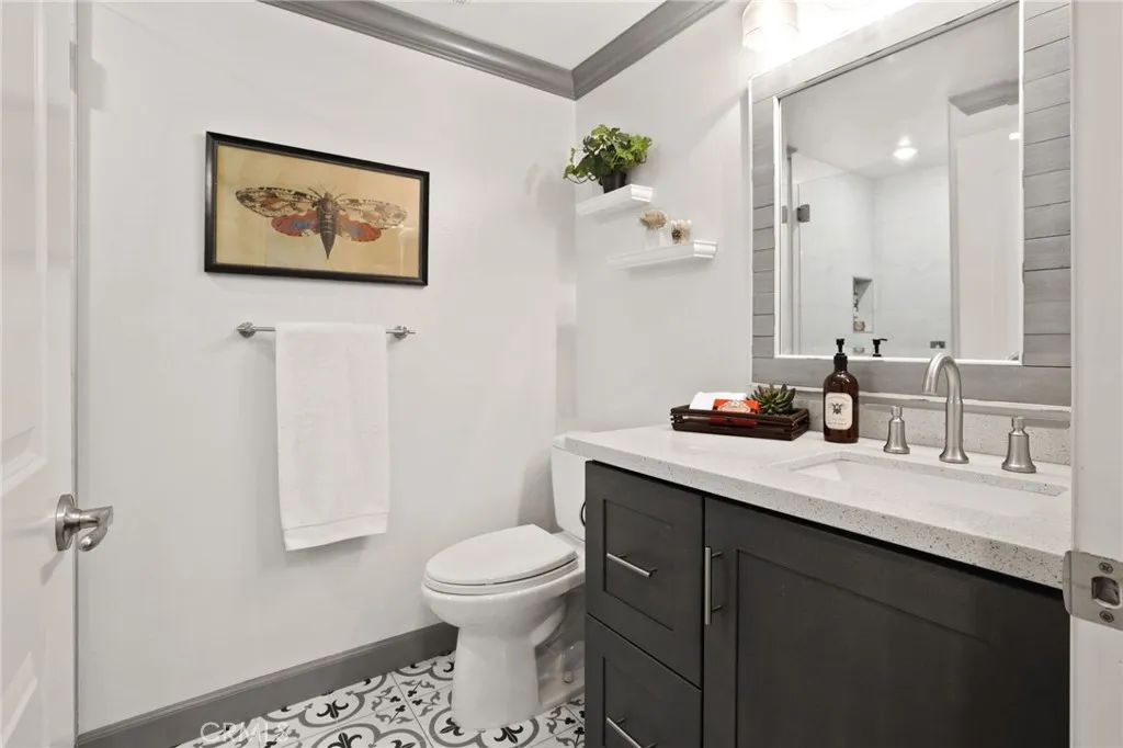 Remodeled guest bathroom