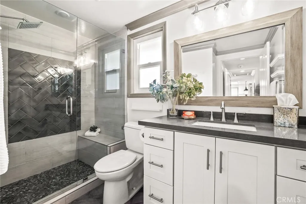 Remodeled primary bathroom