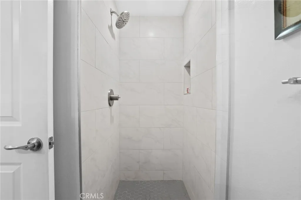 Remodeled guest bathroom shower