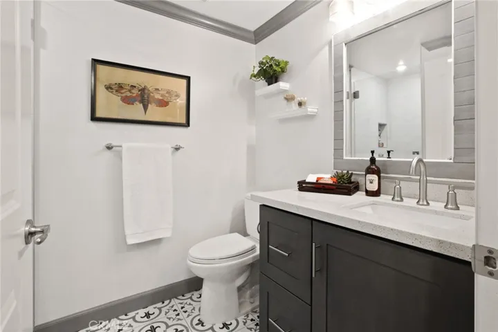Remodeled guest bathroom