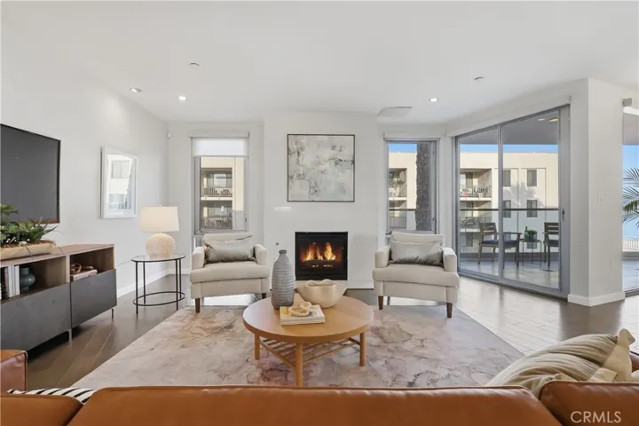 Beautiful fireplace to enjoy with the water views
