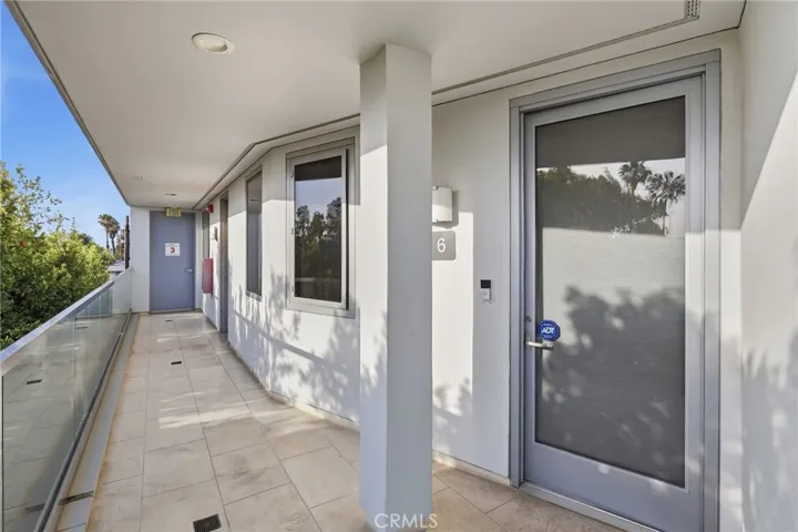 Main floor entrance to residence