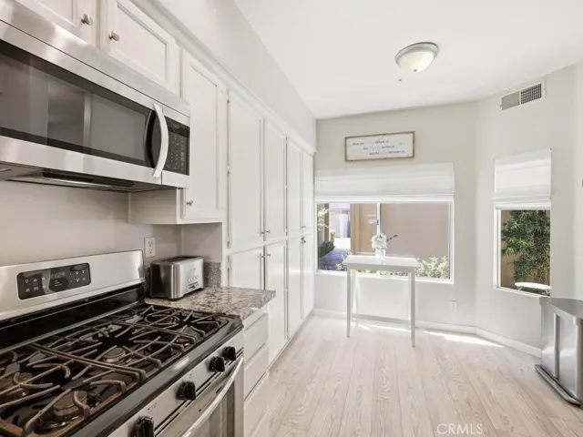 There is space for  kitchen nook dining.