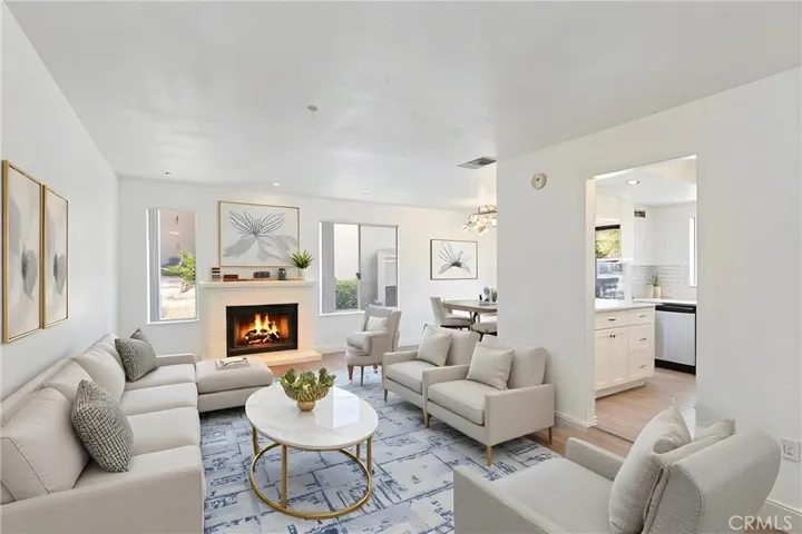 Open concept living room. **Photo is digitally staged