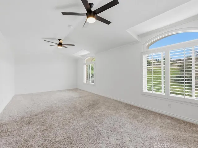 Upstairs bonus room with views of hills and park