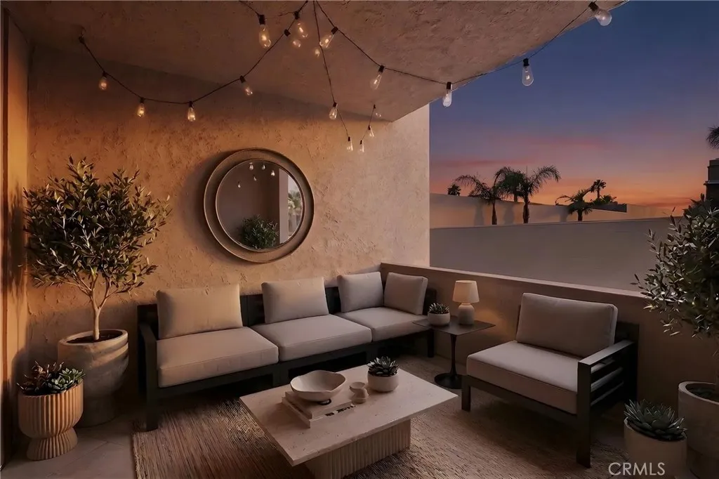 Balcony.
Virtually Staged.