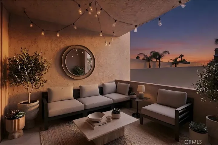 Balcony.
Virtually Staged.