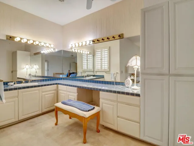 Vanity in primary bedroom
