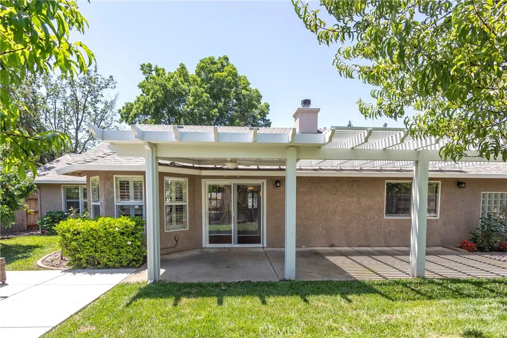 Backyard pergola