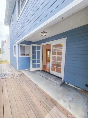 Deck off dining area
