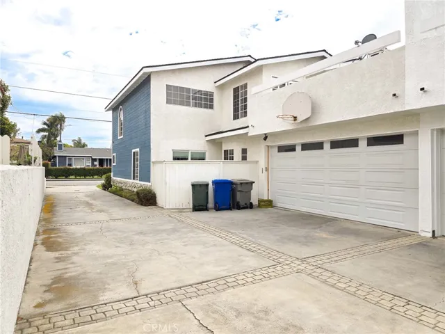 Driveway and Garage entrance.