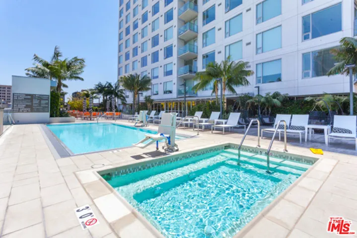community pool and jacuzzi