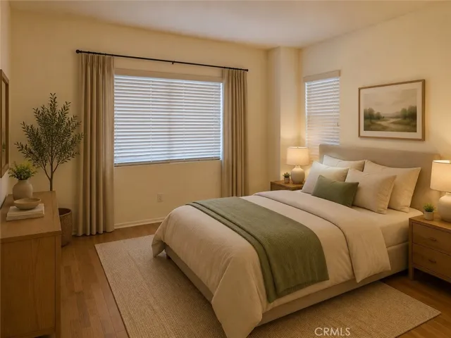 AI staging bedroom