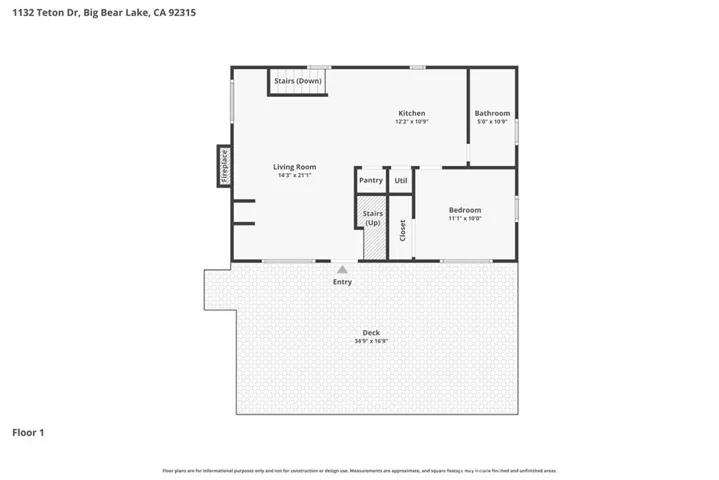 1132 Teton, Big Bear Lake, California 92315