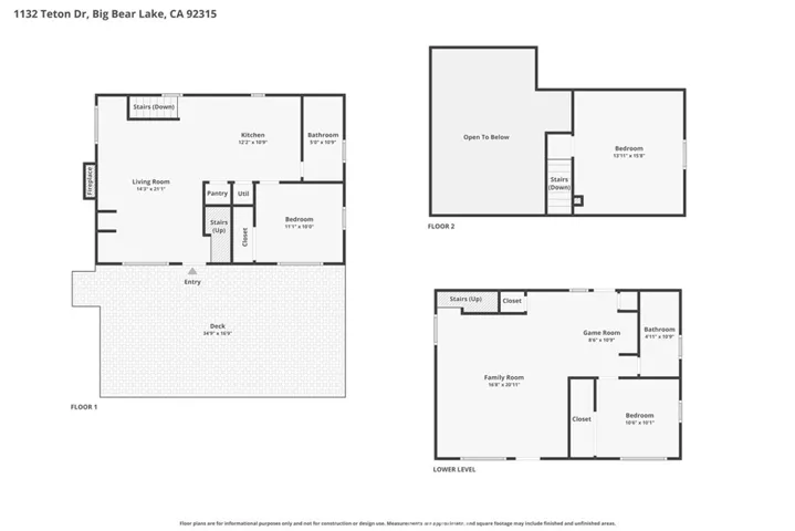 1132 Teton, Big Bear Lake, California 92315