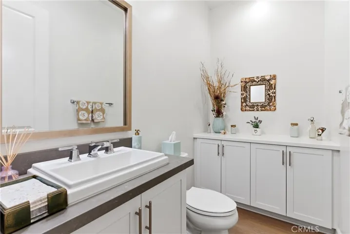 Half bathroom can easily be converted to a full bathroom - as it was a builder option