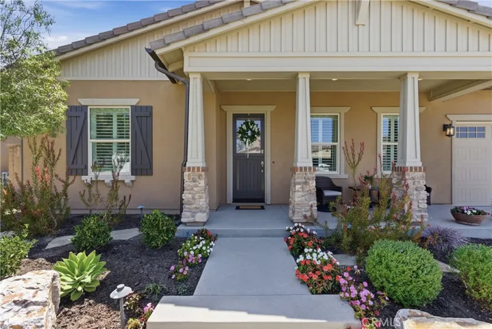 This home features a Dutch door that allows fresh air to flow throughout the home