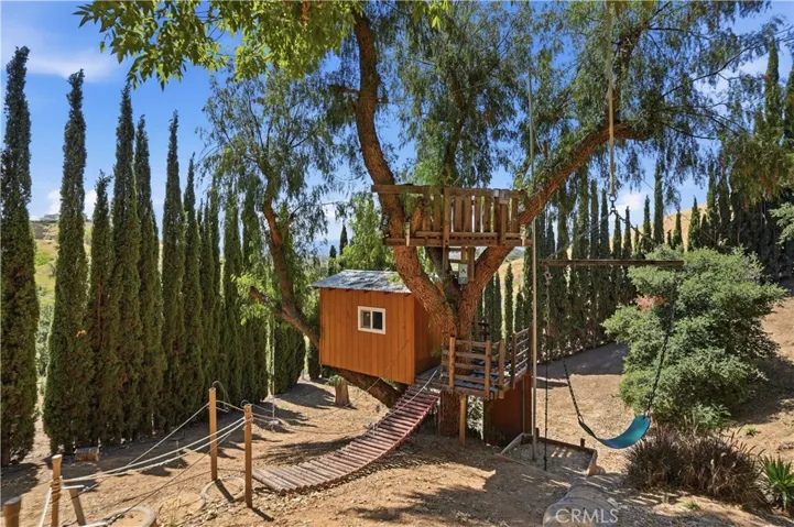 Tree House with Zip Line