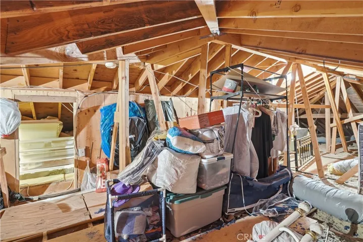 Storage Space Behind Loft Media Center