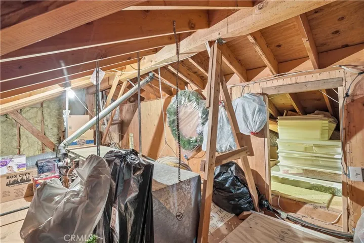 Storage Space Behind Loft Media Center