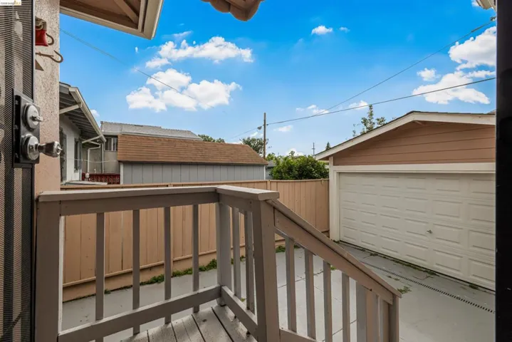 Deck with a garage