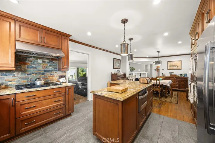 mosaic tiled backsplash