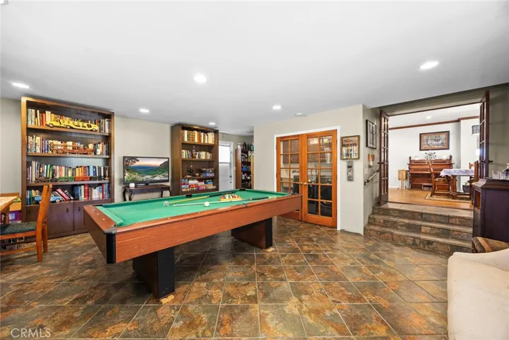 tiled flooring and laundry area