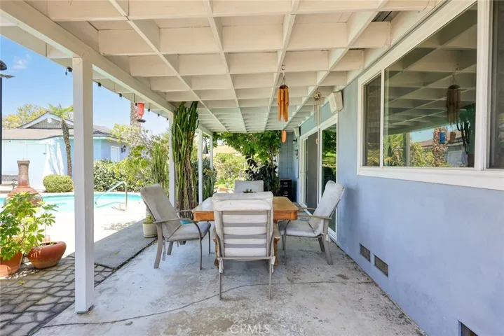 large covered patio