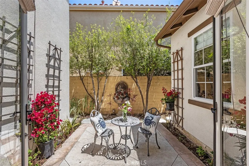 Interior Patio with French double doors