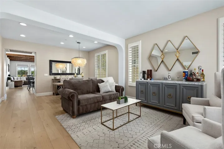 Gorgeous Entryway to Living Room and Dining area