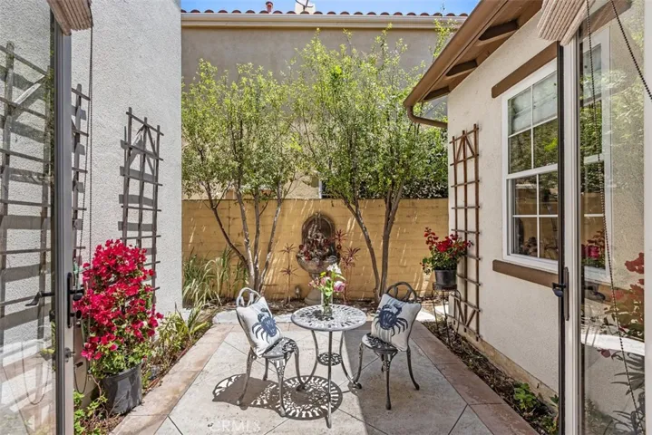 Interior Patio with French double doors